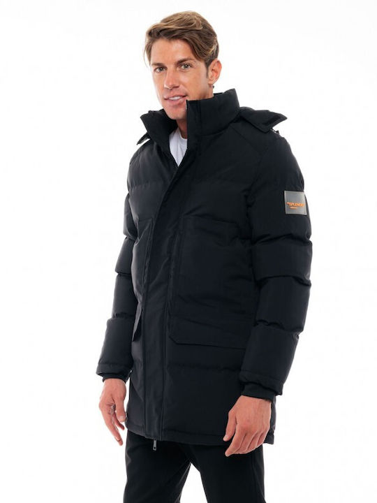 Splendid Plus Size Herren Winter Jacke Puffer Schwarz