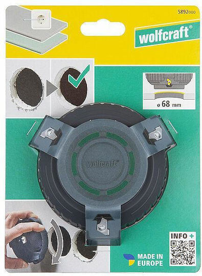 Wolfcraft Phaser Cutting Holes Plasterboard About 68 Mm Wolfcraft