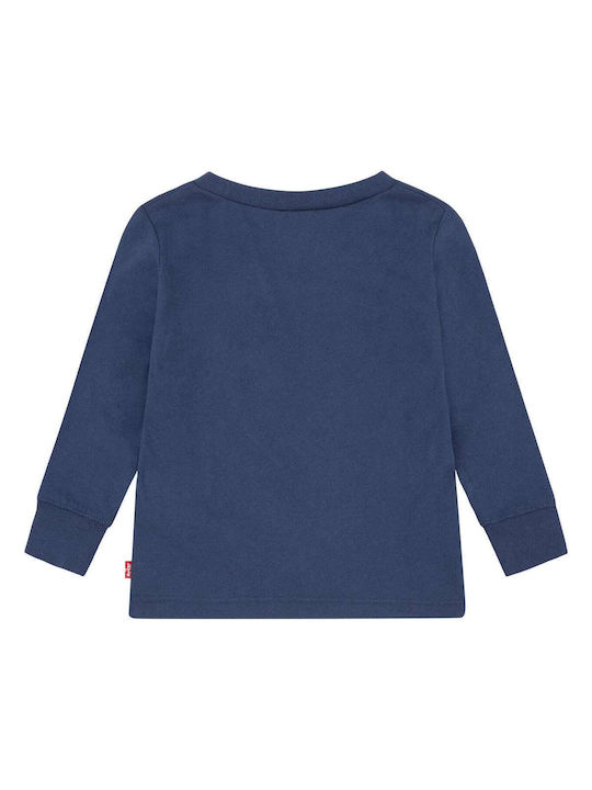 Levi's Kids Sweatshirt Navy Blue Batwing