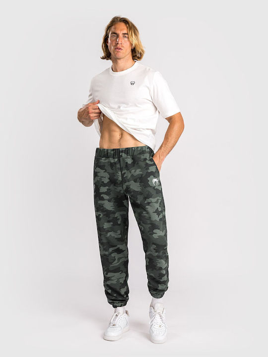 Sweatpants with Elastic Khaki Camo