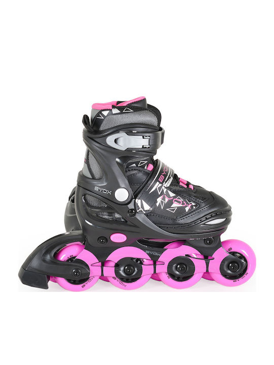 Byox Dazzle Inline Αυξομειούμενα Rollers Ροζ Παιδικά Byox Dazzle Inline Αυξομειούμενα Rollers Ροζ Παιδικά