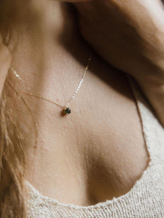 Themelidis Jewels Necklace from Gold 14K with Zircon