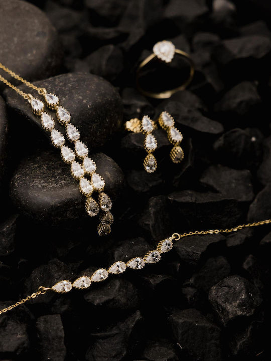 Themelidis Jewels Charm from Gold 14K with Zircon