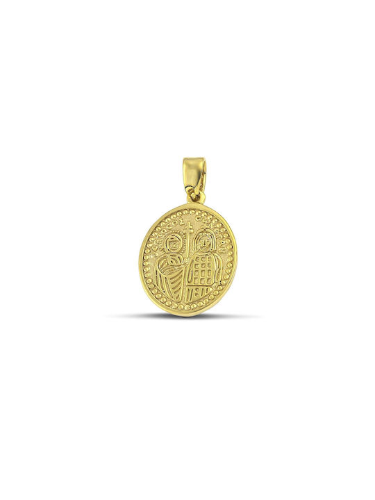 Themelidis Jewels Charm Talisman Constantin din Aur 14K