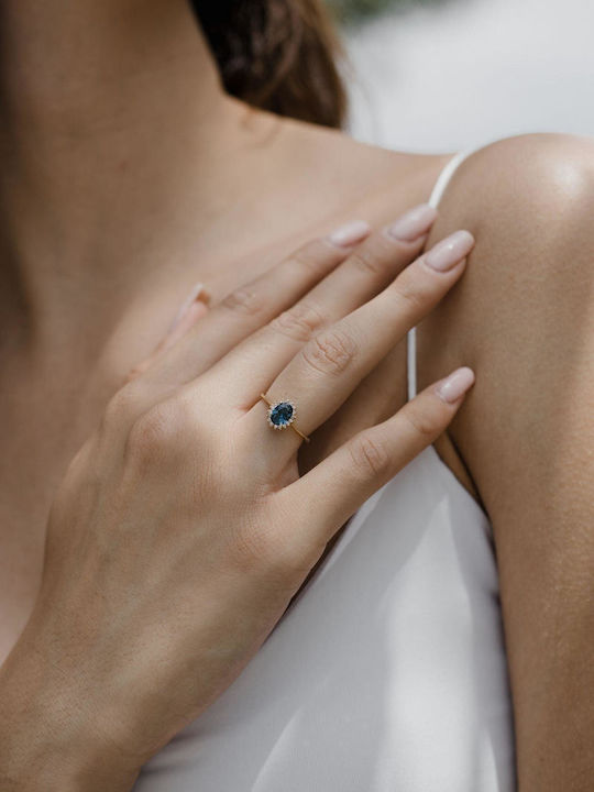 Themelidis Jewels Γυναικείο Δαχτυλίδι Χρυσό 14Κ