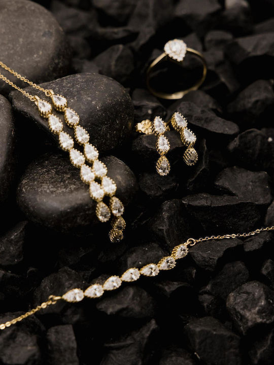 Themelidis Jewels Γυναικείο Δαχτυλίδι με Ζιργκόν από Χρυσό 14Κ