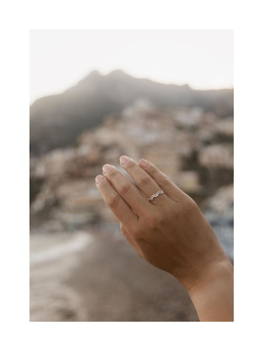 Themelidis Jewels Damen Ring mit Zirkonia aus Gold 14K