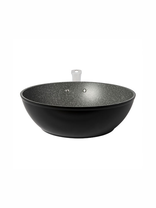 Granite Wok από Ατσάλι με Αντικολλητική Επίστρωση 28cm