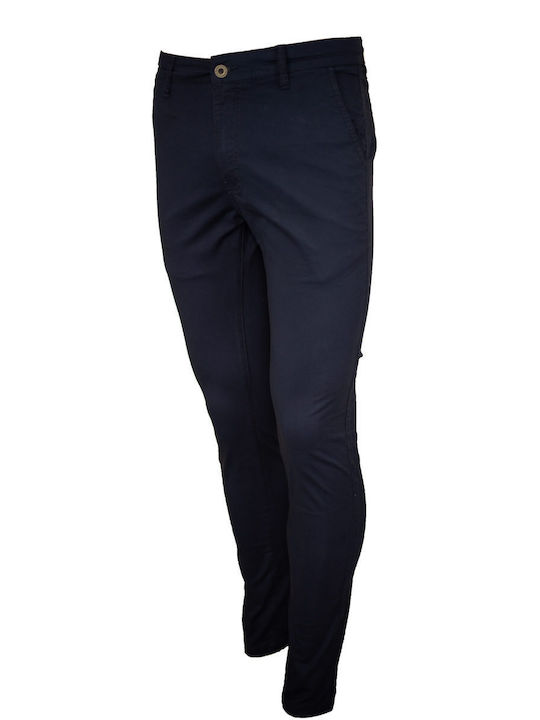 Frankie Denim Men's Trousers Chino in Slim Fit BLUE