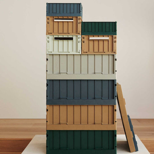 Liewood Детска кутия за съхранение сгъваема от пластмаса Weston Large Син 50x36см 1бр
