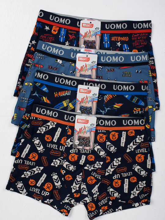 Uomo Set of Kids' Boxers Multicolor 4pcs