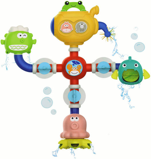 Jucărie de baie robot cu ventuze pentru apă în exces