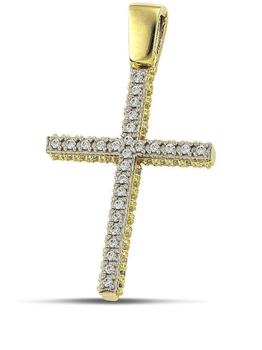 Themelidis Jewels Χρυσός Σταυρός 14Κ Διπλής Όψης Themelidis Jewels Χρυσός Σταυρός 14Κ Διπλής Όψης