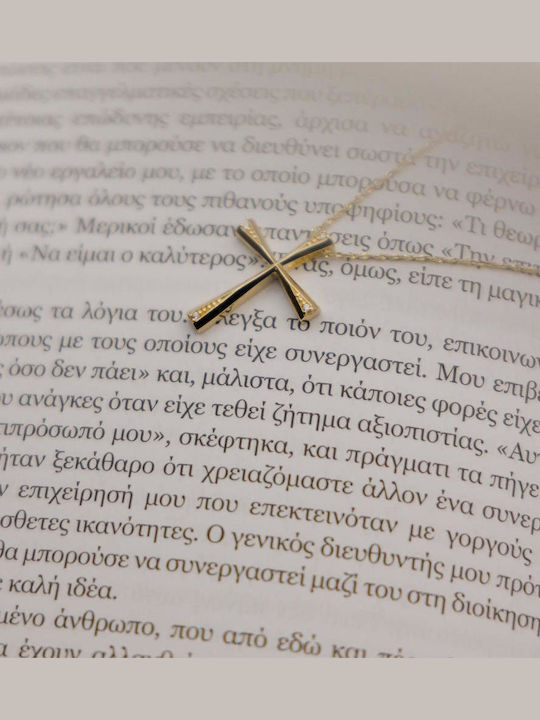Themelidis Jewels Γυναικείος Χρυσός Σταυρός 14Κ χωρίς Αλυσίδα