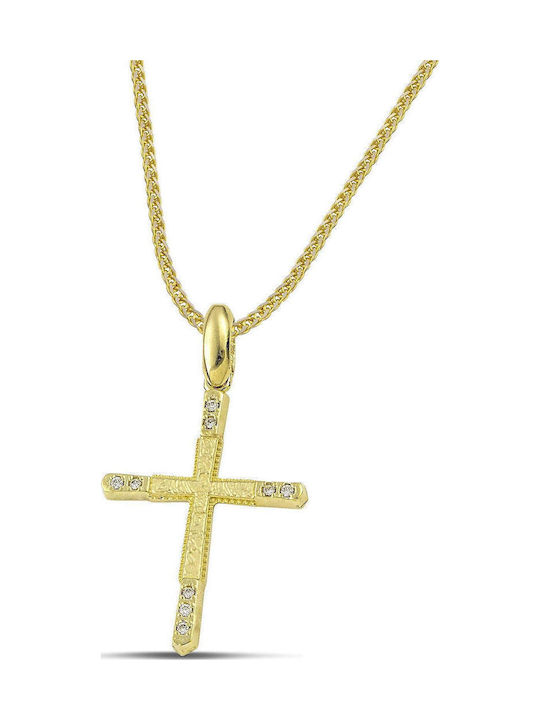 Themelidis Jewels Damen Gold Kreuz 14K