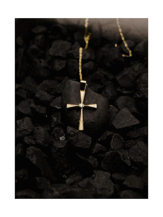 Themelidis Jewels Damen Gold Kreuz 14K