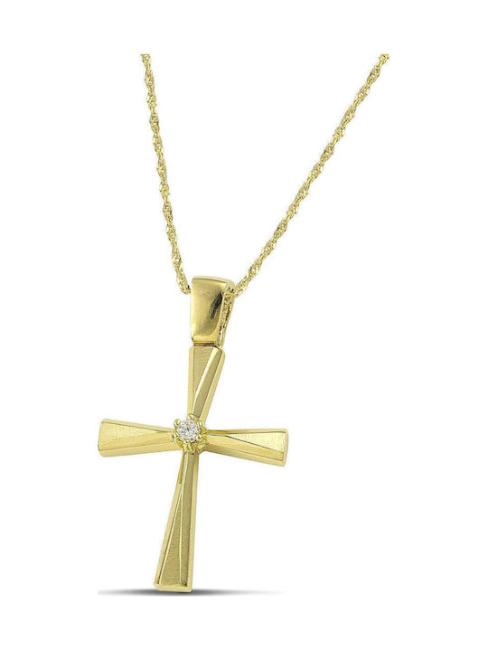Themelidis Jewels Women's Gold Cross 14K