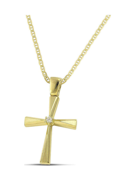 Themelidis Jewels Women's Gold Cross 14K