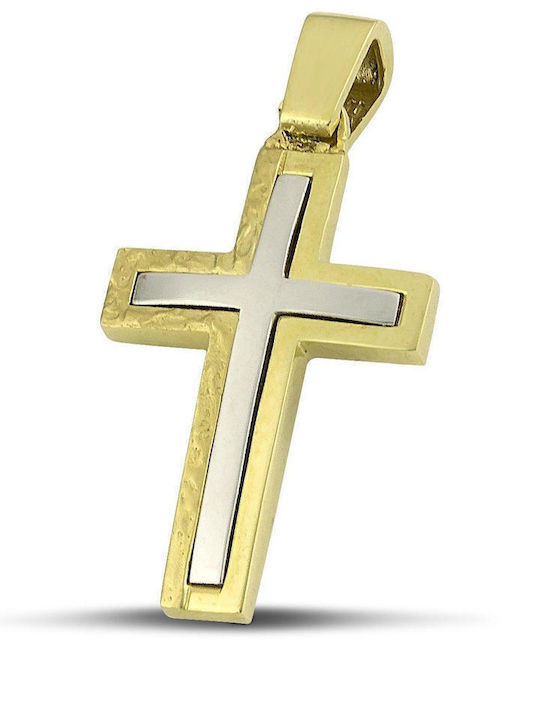 Themelidis Jewels Χρυσός Σταυρός 14Κ Διπλής Όψης Themelidis Jewels Χρυσός Σταυρός 14Κ Διπλής Όψης