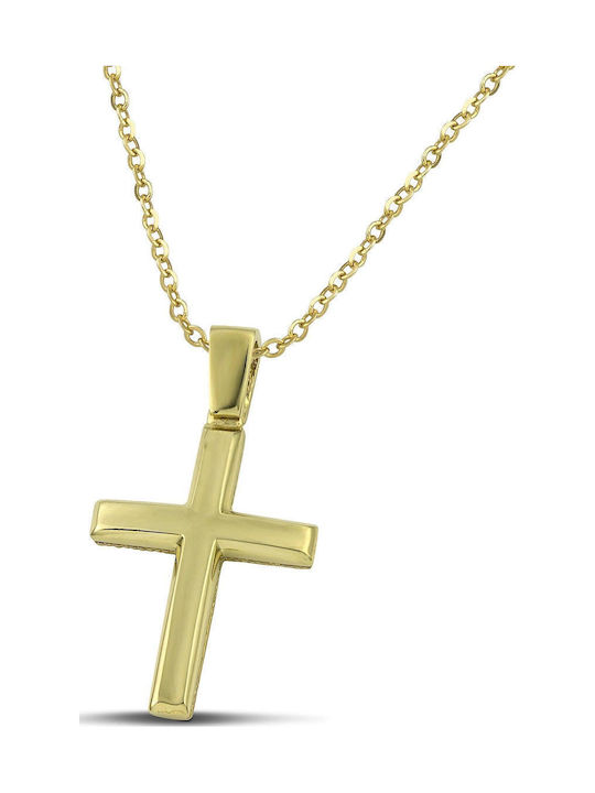 Themelidis Jewels Χρυσός Σταυρός 14Κ Διπλής Όψης Themelidis Jewels Χρυσός Σταυρός 14Κ Διπλής Όψης