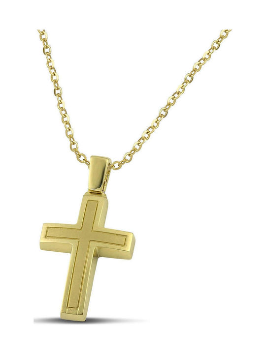 Themelidis Jewels Χρυσός Σταυρός 14Κ Διπλής Όψης Themelidis Jewels Χρυσός Σταυρός 14Κ Διπλής Όψης