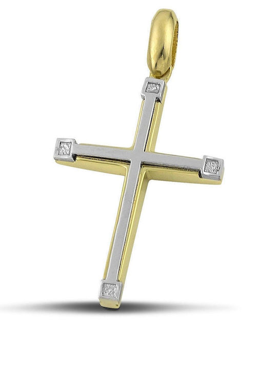 Themelidis Jewels Ανδρικός Χρυσός Σταυρός 14Κ χωρίς Αλυσίδα