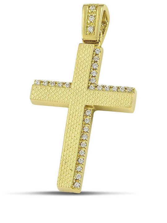 Themelidis Jewels Χρυσός Σταυρός 14Κ Διπλής Όψης Themelidis Jewels Χρυσός Σταυρός 14Κ Διπλής Όψης