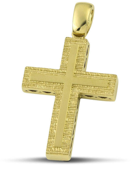 Themelidis Jewels Χρυσός Σταυρός 14Κ Διπλής Όψης Themelidis Jewels Χρυσός Σταυρός 14Κ Διπλής Όψης
