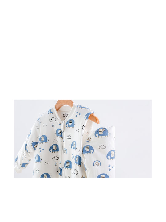abo Winter Sleeping Bag with Feet Classic 2.5 Tog Elephants with Detachable Sleeves