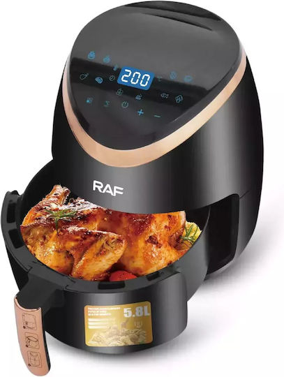 Raf R5234b Air Fryer 5.8lt Μαύρο