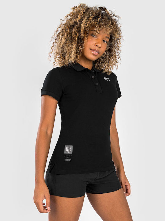 Venum Damen Polo Bluse Kurzarm Black