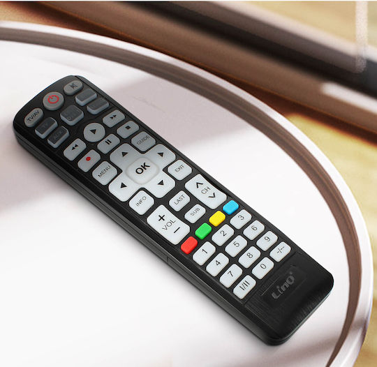 Linq Universal Tv Satellite Audio Dvd Player Remote Control Range 10m Black