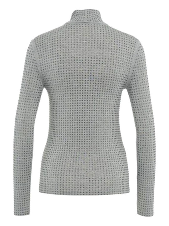 Pinko Damen Bluse Langärmelig Gray