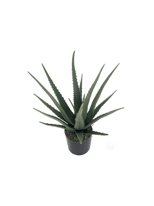 Alexandra House Living Artificial Plant in Small Pot Aloe 39cm 1pcs