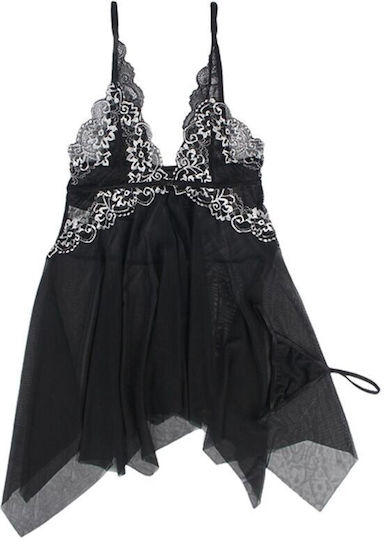 Subblime Sexy Babydoll με Δαντέλα Μαύρο