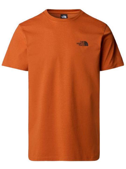 The North Face Simple Dome Herren T-Shirt Kurzarm Orange