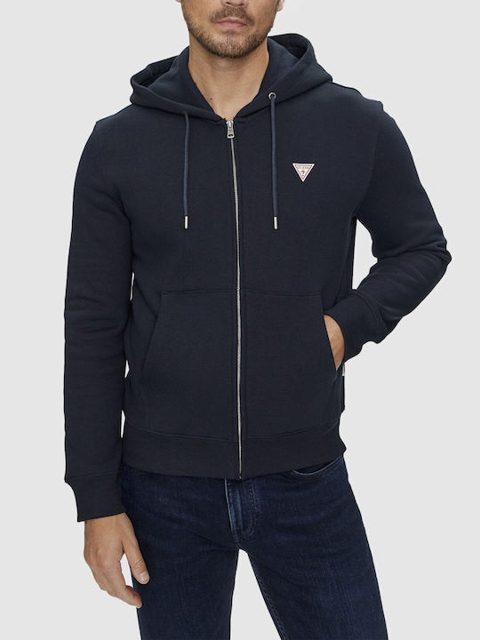 Sweatshirt with Hood Navy Blue