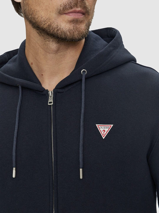 Sweatshirt with Hood Navy Blue