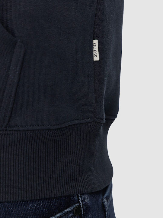 Sweatshirt with Hood Navy Blue