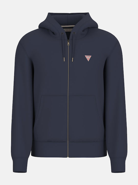 Sweatshirt with Hood Navy Blue