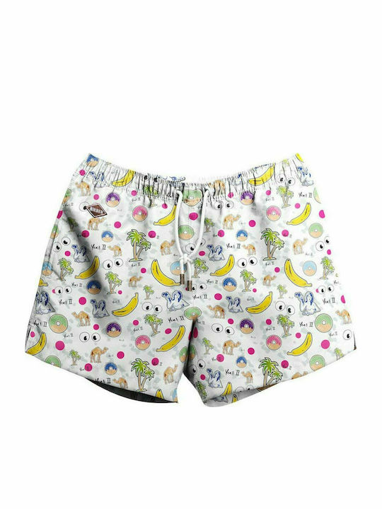 Year Two Limited Edition Men's Swimwear Shorts Beige with Patterns