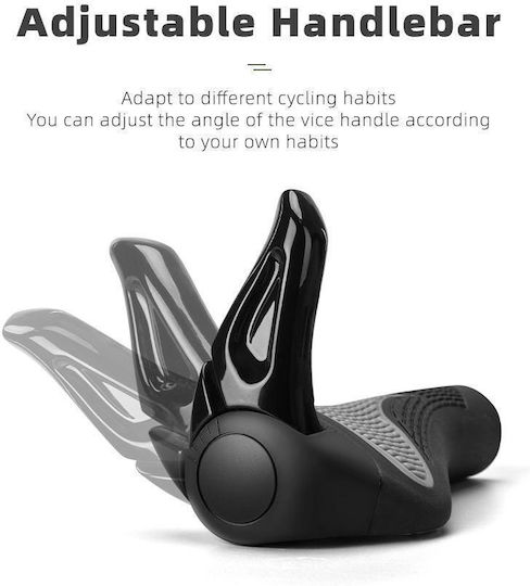 Rockbros HU-7016802870652 Bicycle Handlebar Grips in Black Color