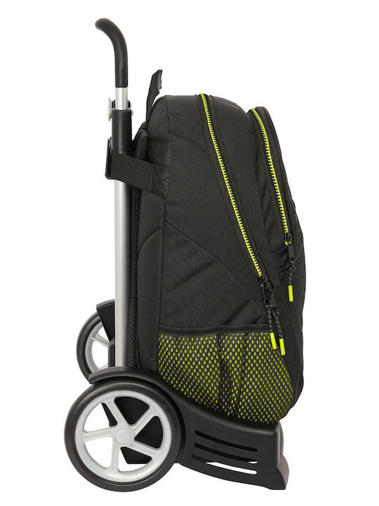 School Bag with Wheels Munich Beat Black 32 X 44 X 16 Cm