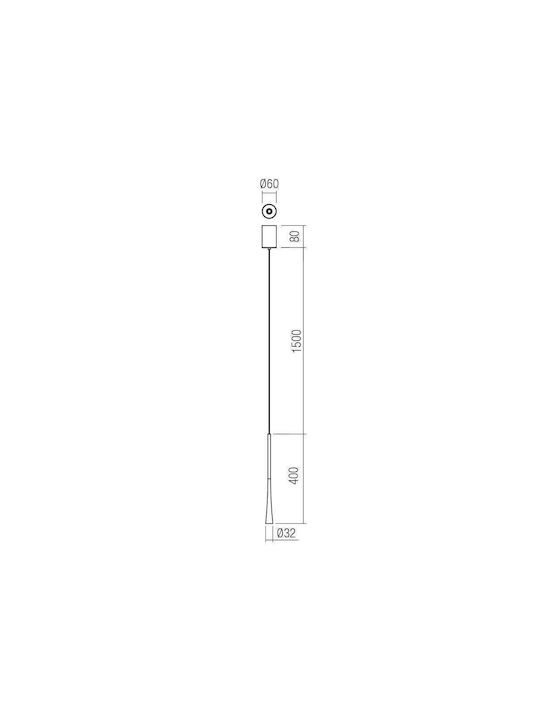 Redo Group Ito Su Hängelampe LED mit Warmes Weiß Licht Weiß