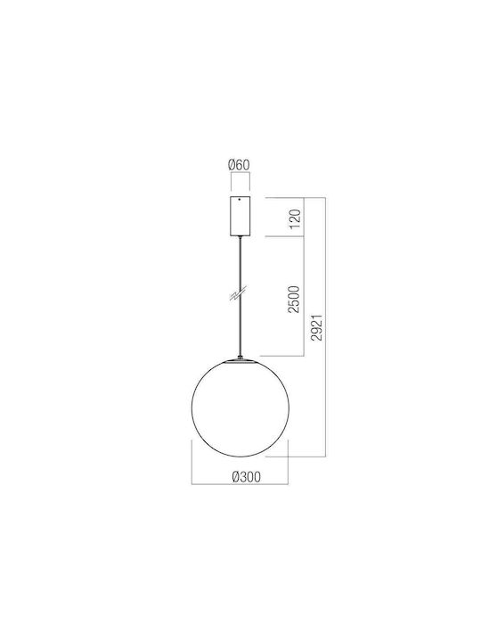 Redo Group Irides Su Hängelampe LED mit Warmes Weiß Licht Transparent