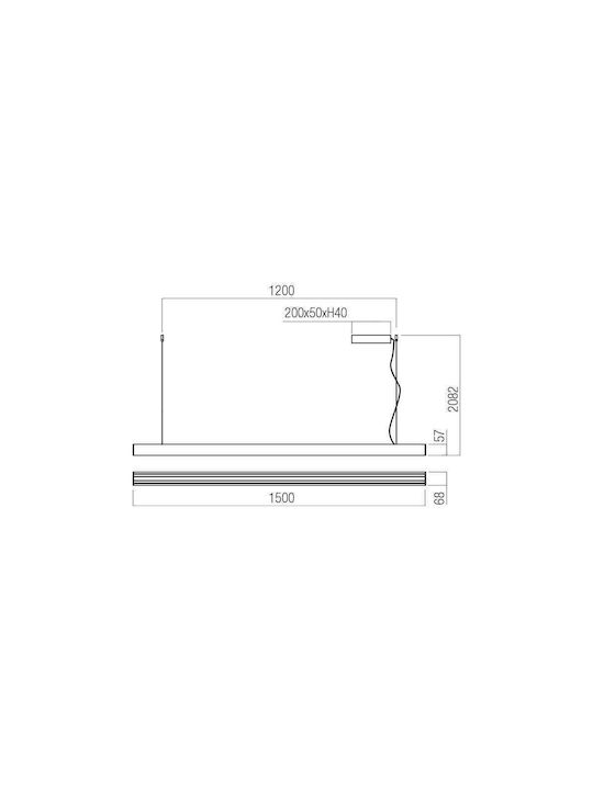 Redo Group Cityline Su Pendant Light LED Black