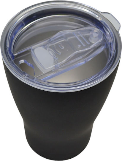 Ποτηρι Θερμος Ανοξειδωτο Μαυρο Ματ Soft Touch 370ml Ankor
