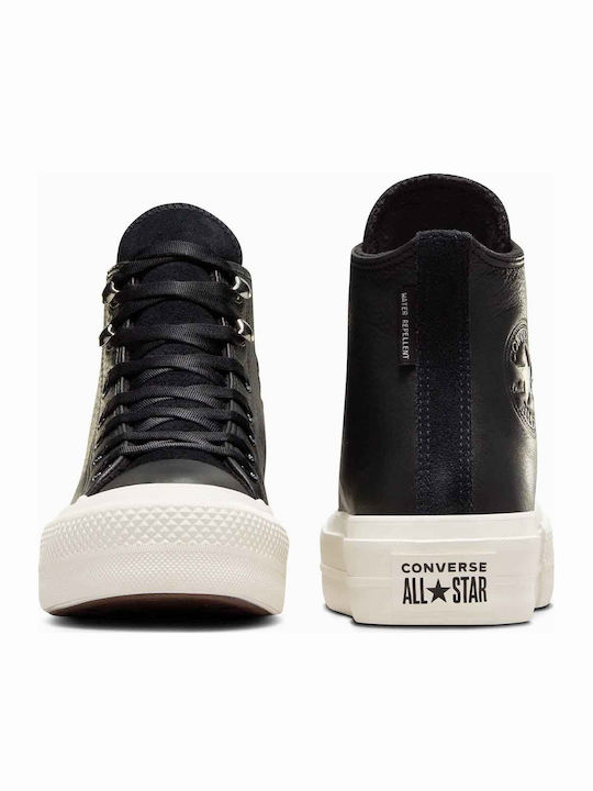 Chuck Taylor All Star Lift Flatforms Tip Botine Pentru Femei Negre