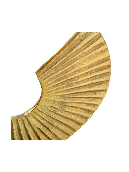 Decorative Figure Alexandra House Living Gold Aluminum Abstract 20 X 10 X 26 Cm