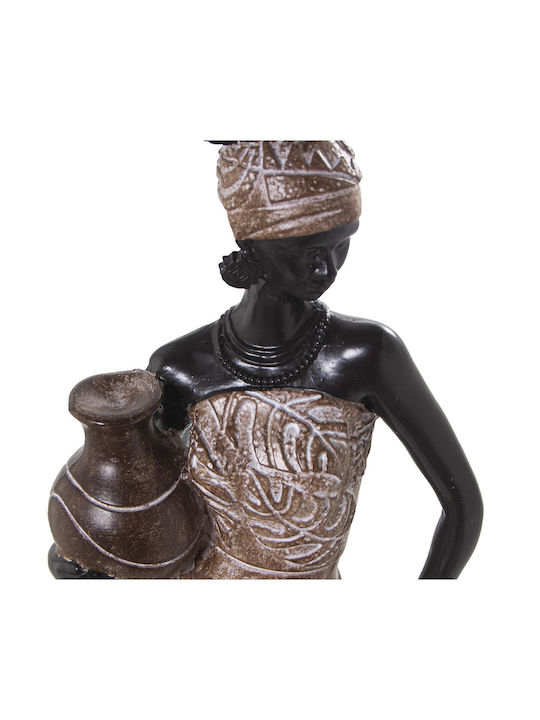 Decorative Figure Alexandra House Living Brown Plastic African Woman 11 X 14 X 51 Cm